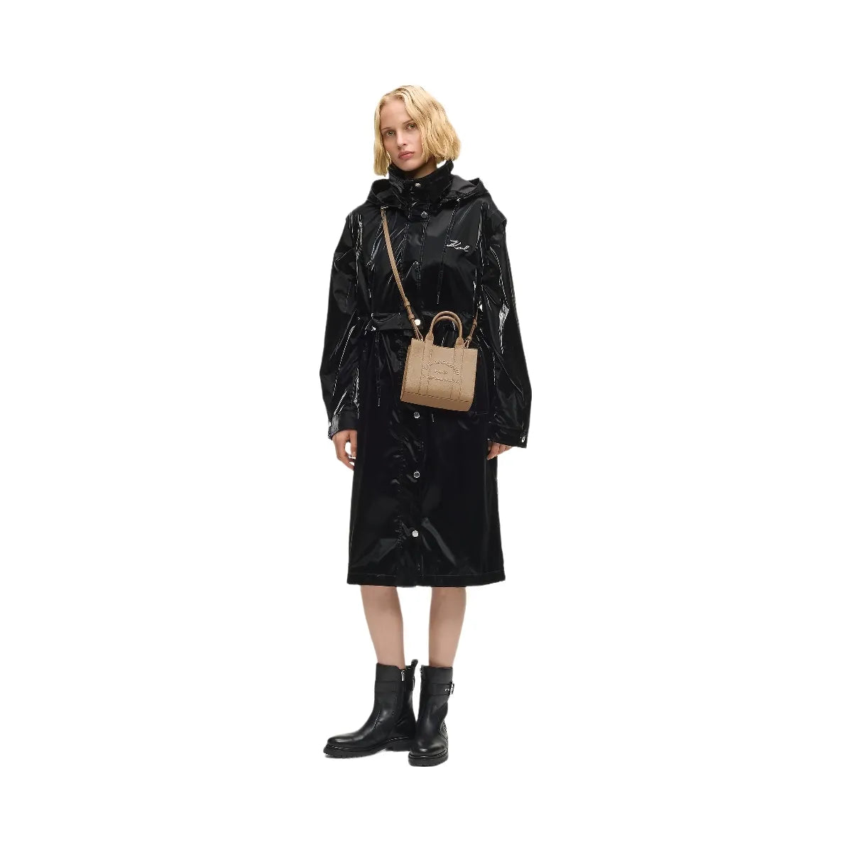 Karl Lagerfeld Rue St-Guillaume Mini Tote Bag Nougat