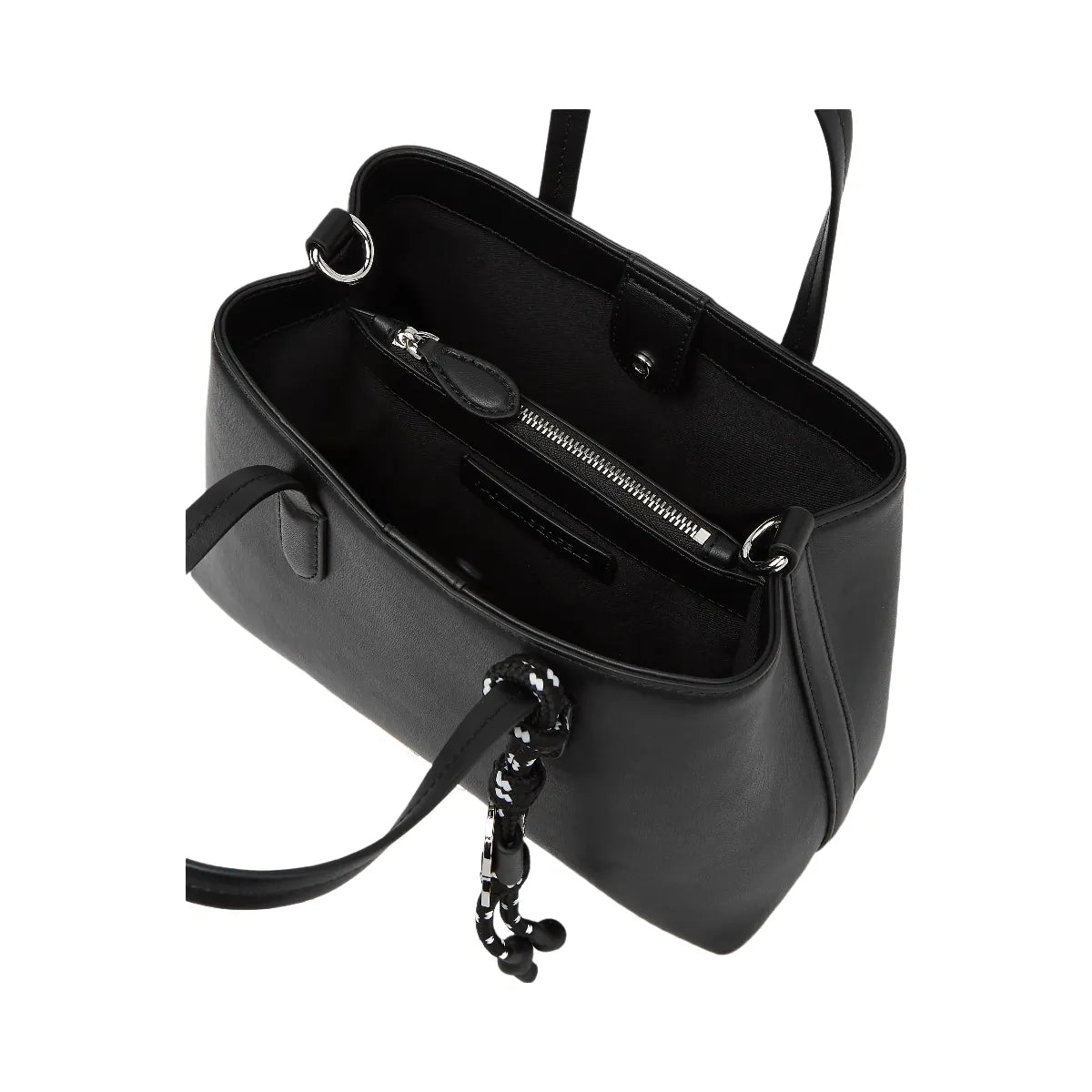 Karl Lagerfeld Ikon Smooth Small Tote Bag Black