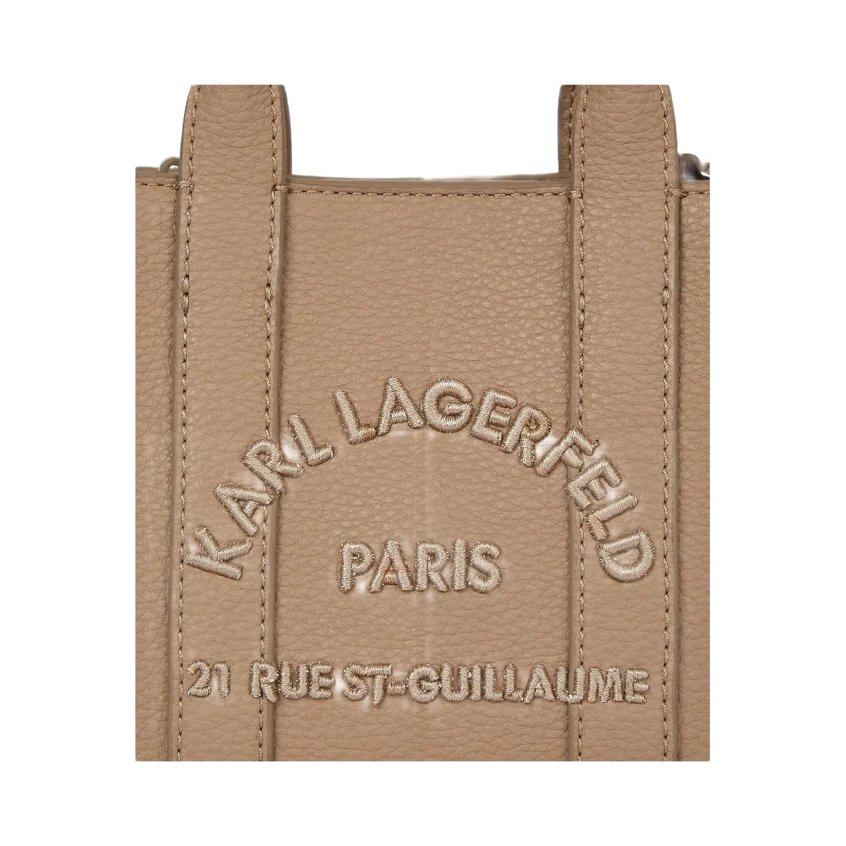 Karl Lagerfeld Rue St-Guillaume Mini Tote Bag Nougat