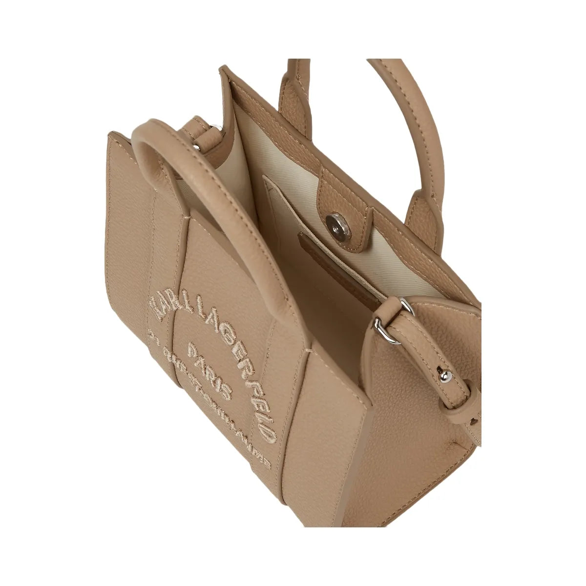 Karl Lagerfeld Rue St-Guillaume Mini Tote Bag Nougat