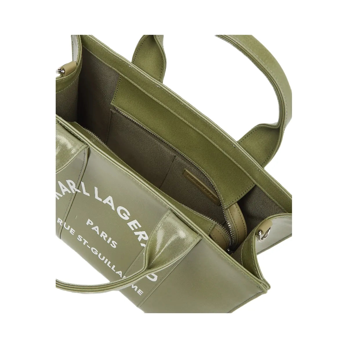 Karl Lagerfeld Rue St-Guillaume Coated Tote Bag Cedar