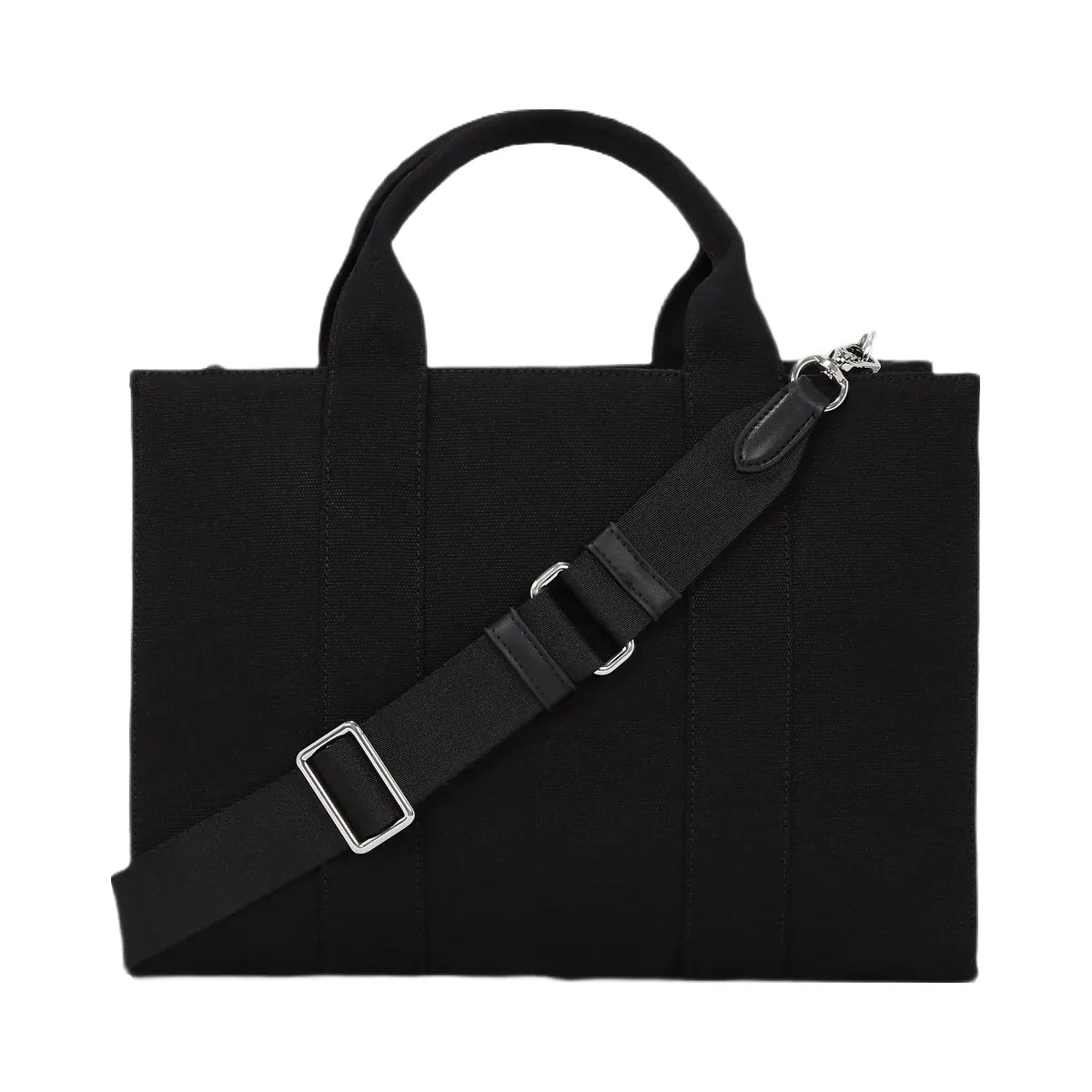 Karl Lagerfeld Ikon Aquarelle Canvas Tote Bag Black