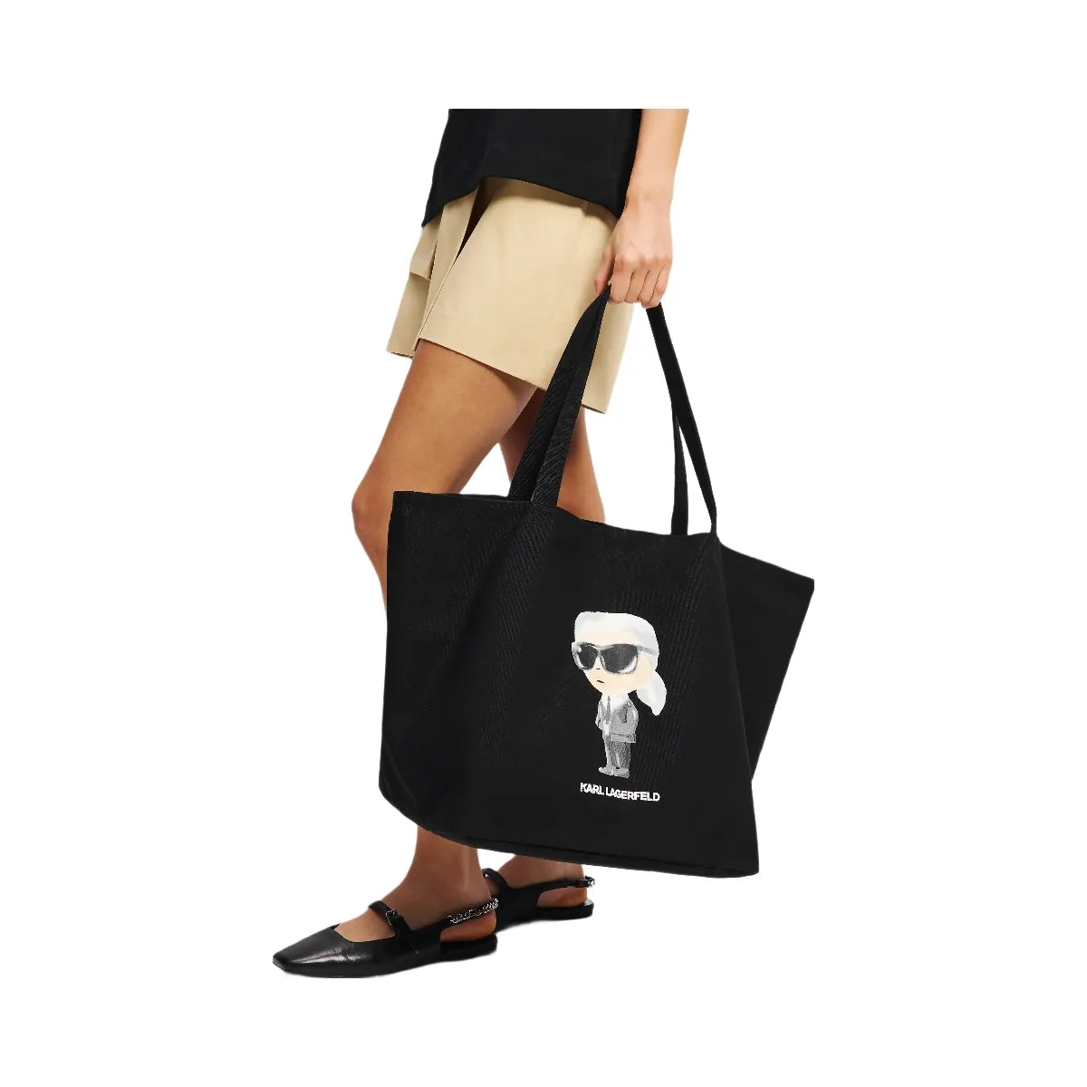 Karl Lagerfeld Ikon Aquarelle Shopper Black