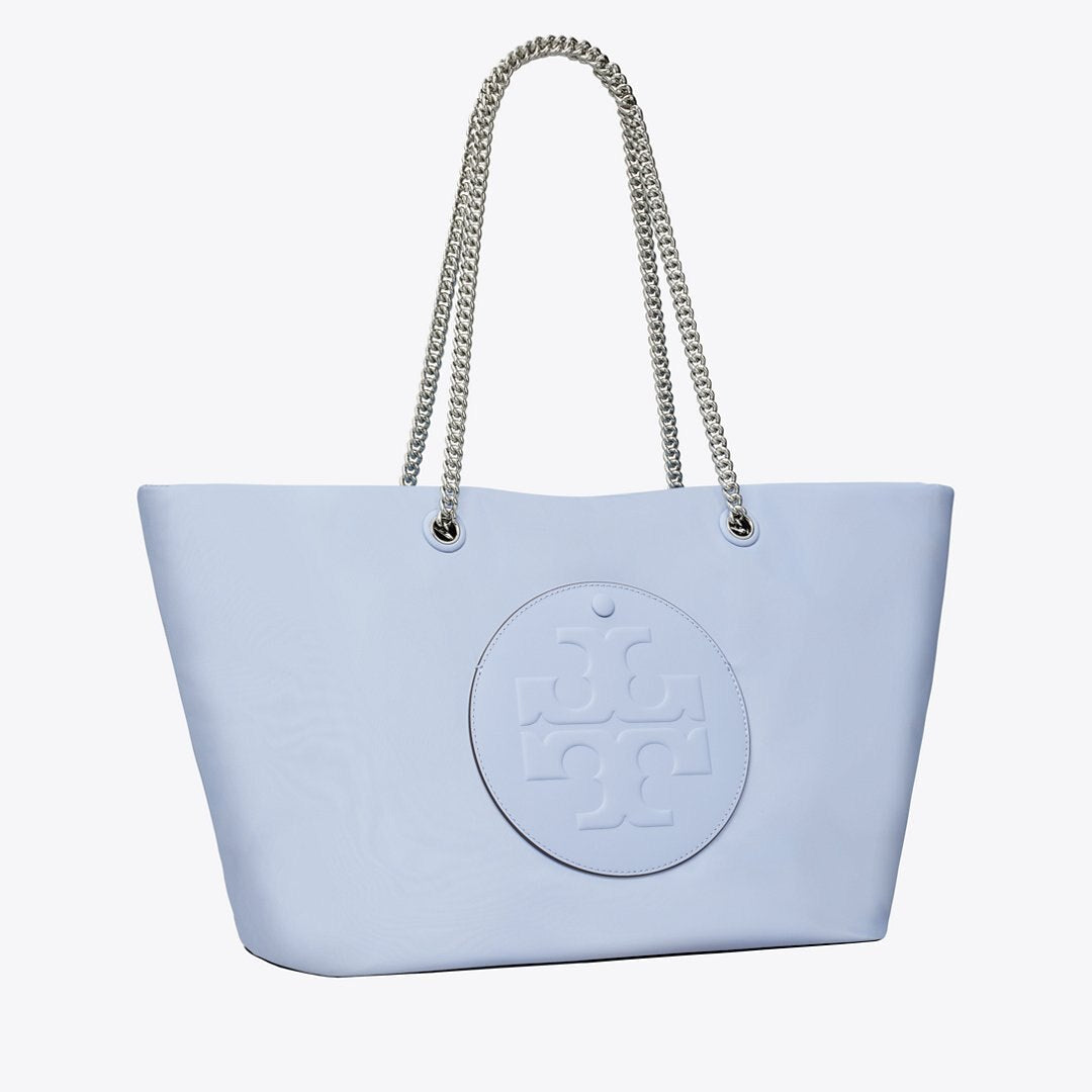 Tory Burch Ella Chain Zip Tote Blue Dawn