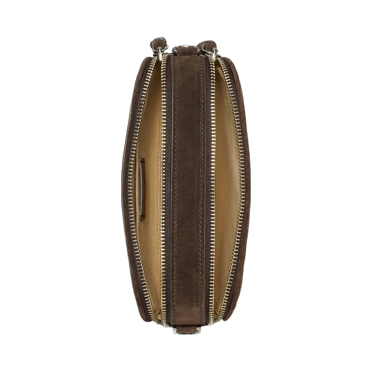 Tory Burch Mini Miller Suede Crossbody Bag Shadow Oak