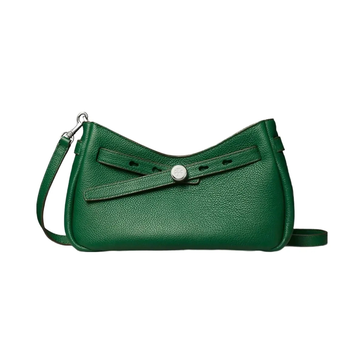 Tory Burch Romy Zip Top Crossbody Dark Kale