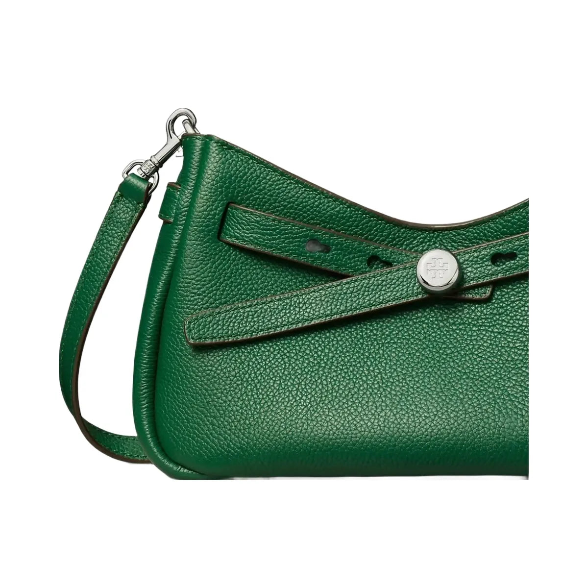 Tory Burch Romy Zip Top Crossbody Dark Kale