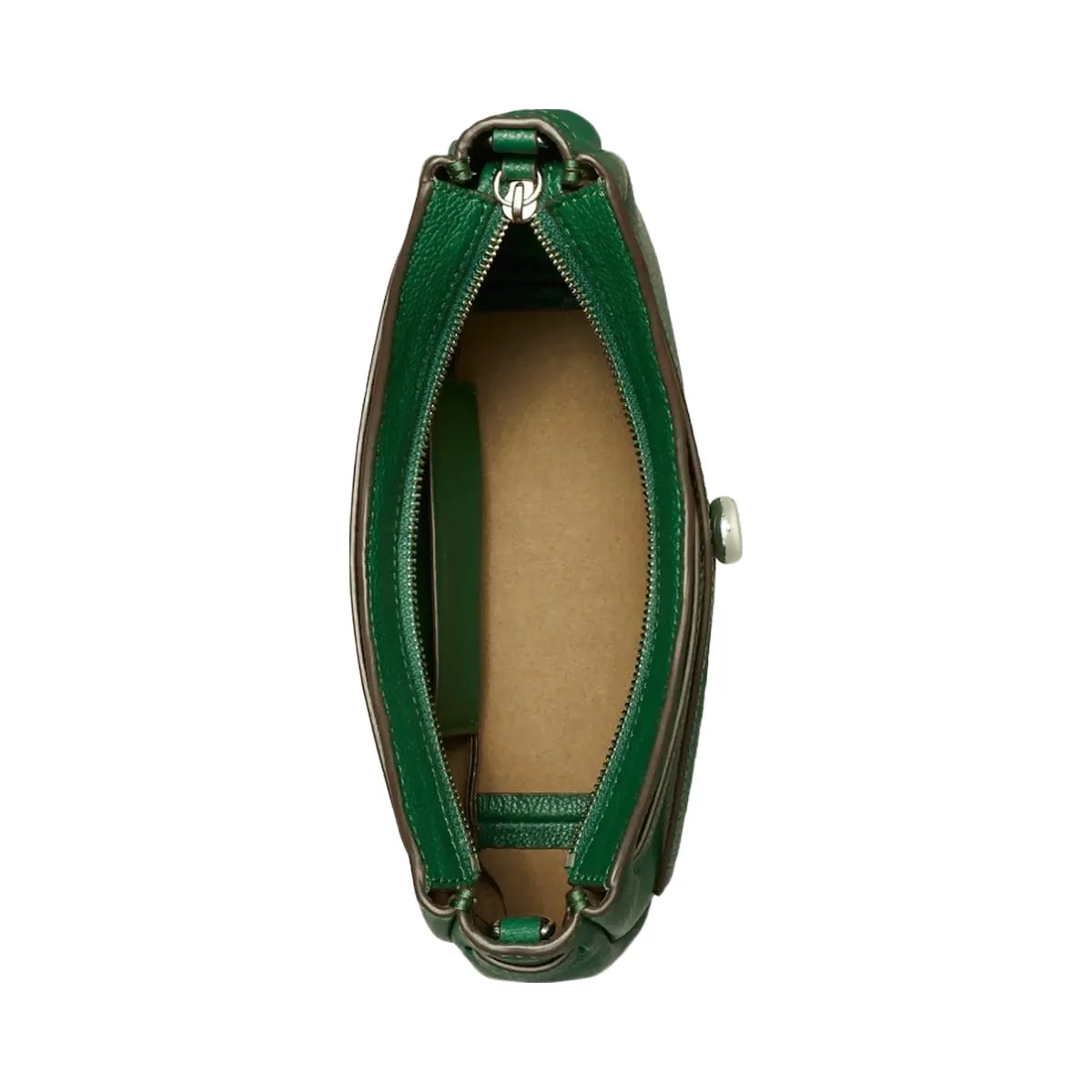 Tory Burch Romy Zip Top Crossbody Dark Kale