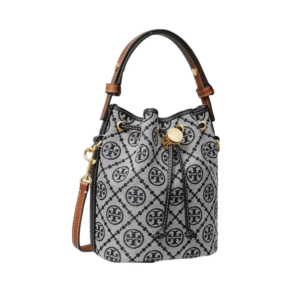 Tory Burch T Monogram Mini Bucket Bag Tory Navy
