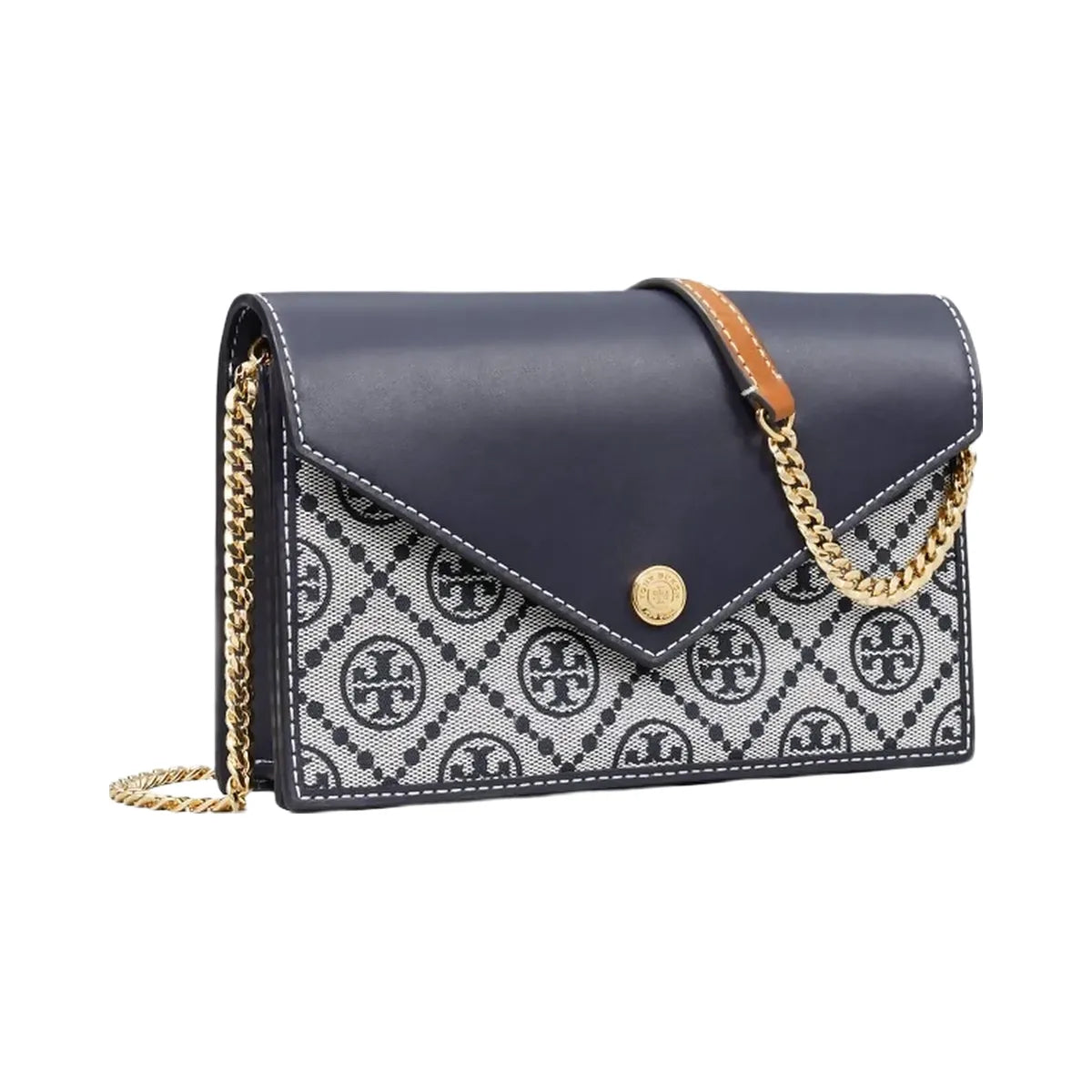 Tory Burch T Monogram Envelope Crossbody Tory Navy