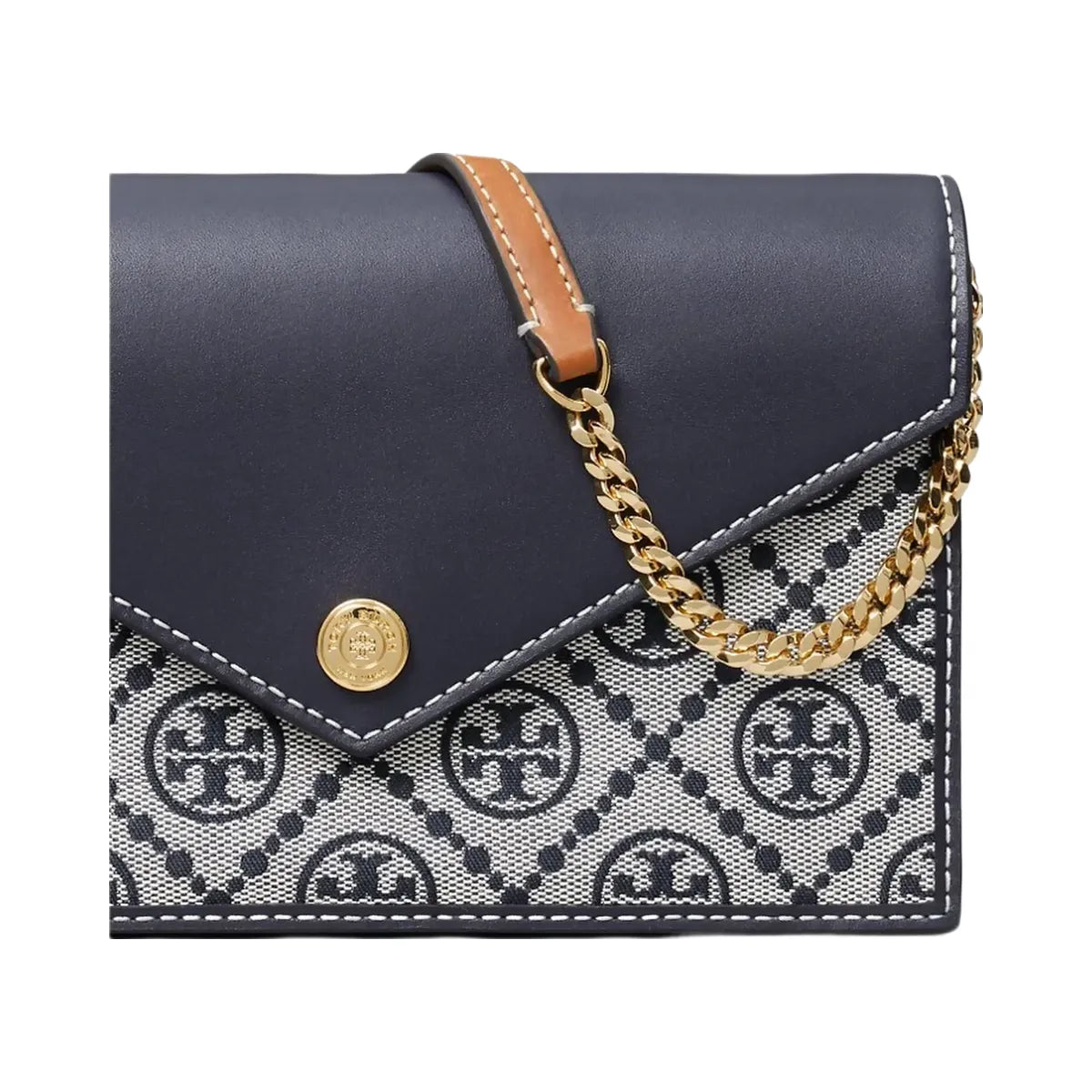 Tory Burch T Monogram Envelope Crossbody Tory Navy