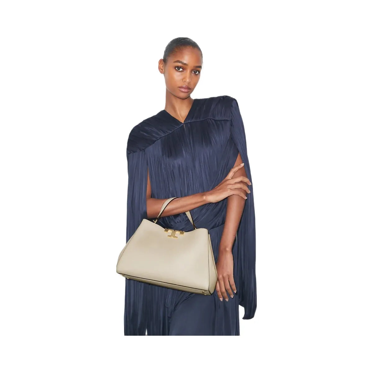 Tory Burch Eleanor Soft Satchel Light Stone