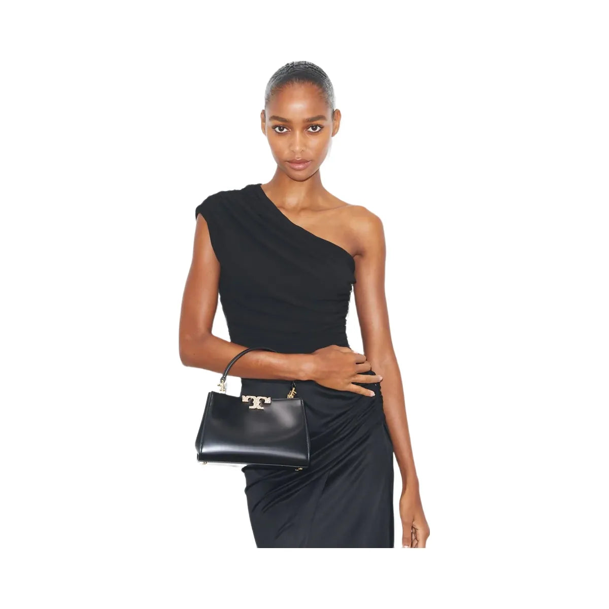Tory Burch Mini Eleanor Pav Satchel Black