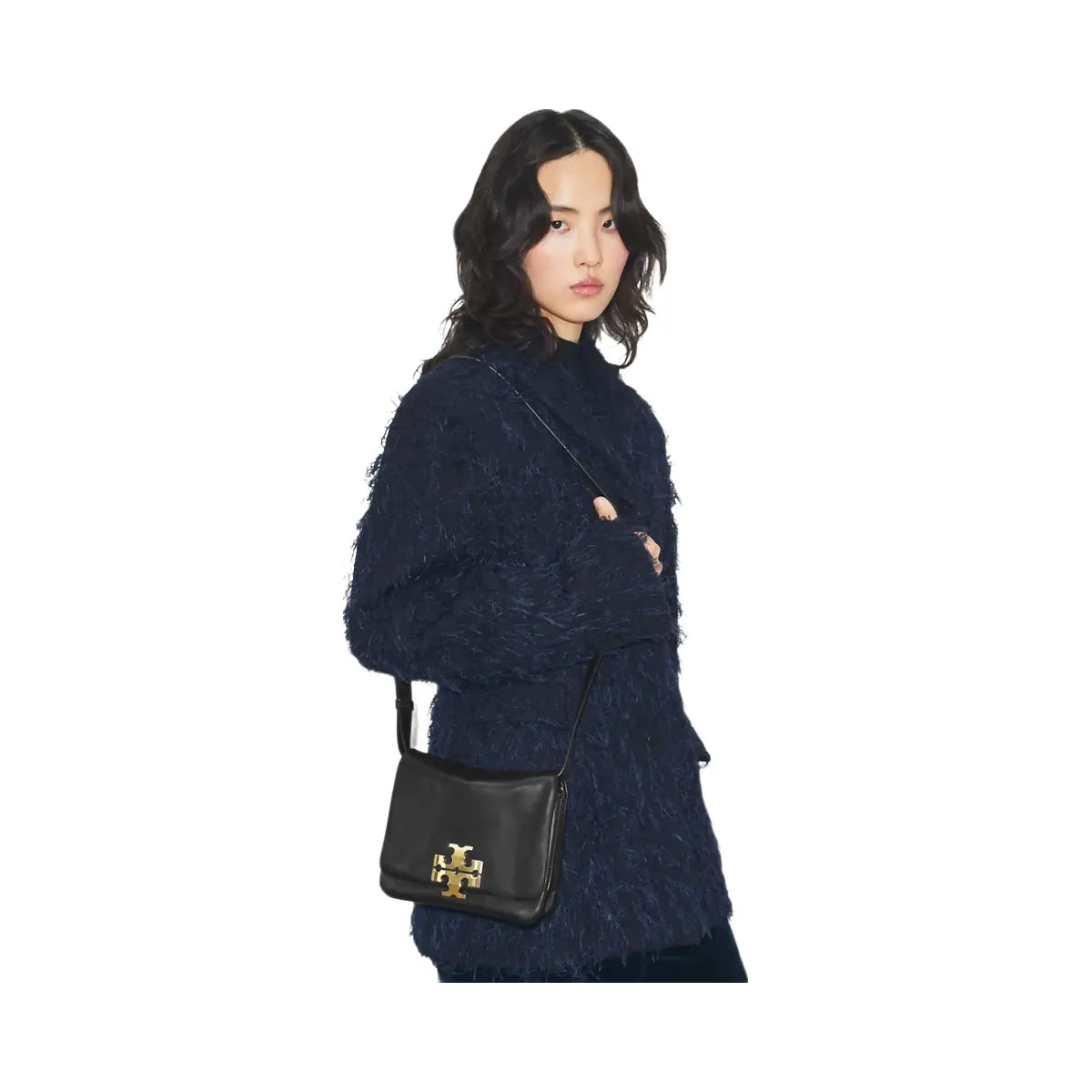Tory Burch Charlie Shoulder Bag BLACK/GOLD
