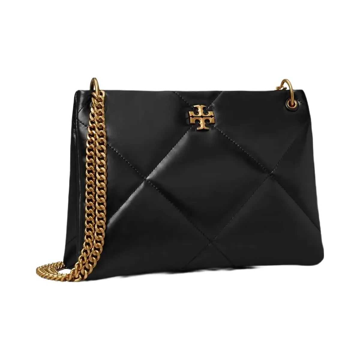 Tory Burch Small Kira Diamond Quilt Shoulder Bag Black