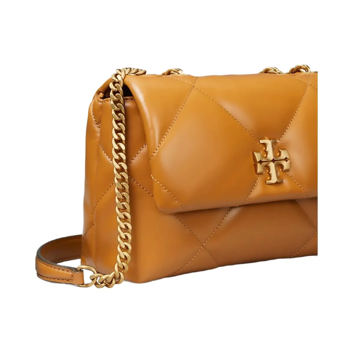 Tory Burch Small Kira Diamond Quilt Shoulder Bag Classic Chestnut