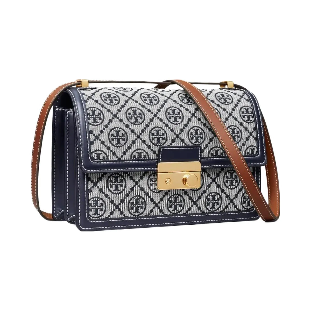 Tory Burch T Monogram Shoulder Bag Tory Navy