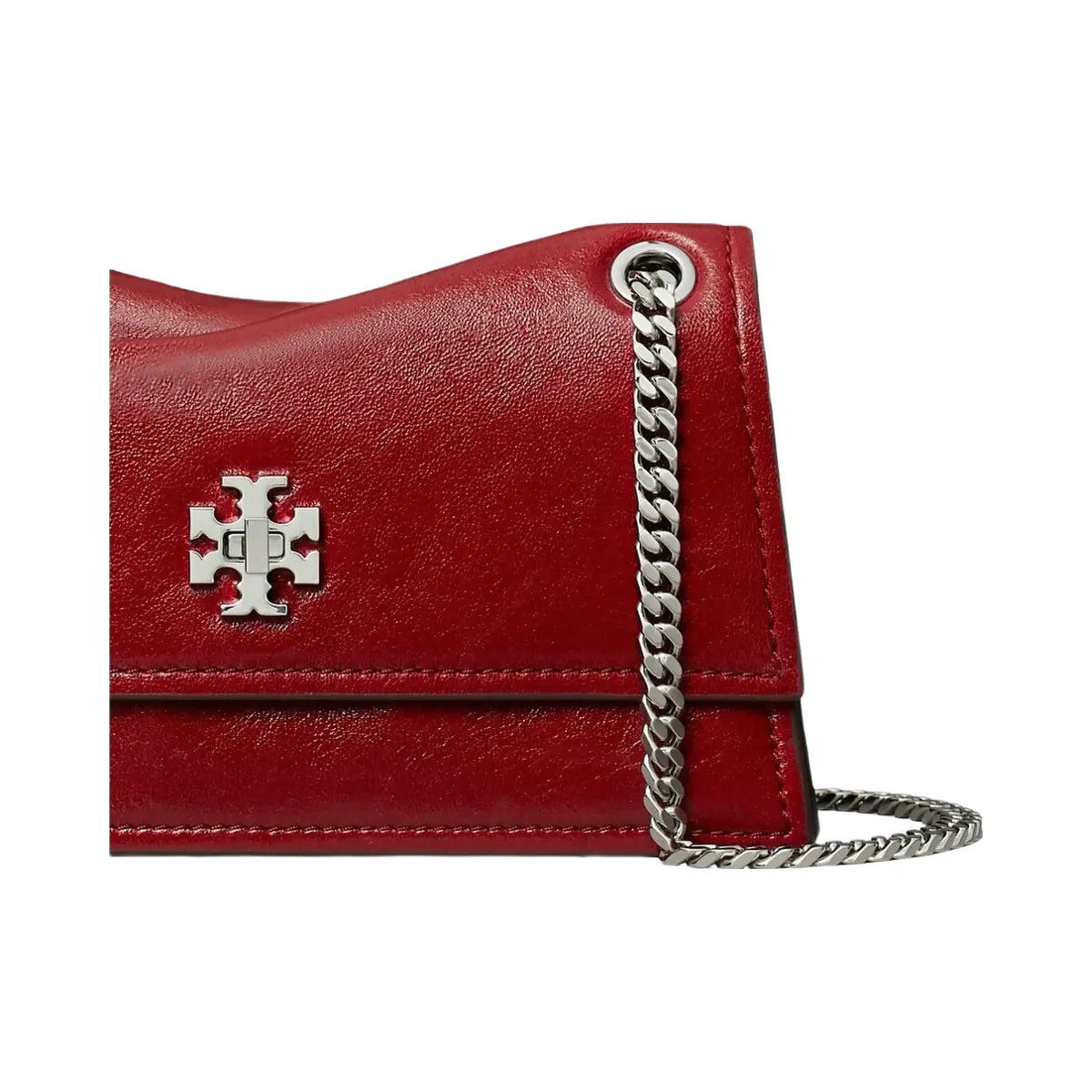 Tory Burch Mini Kira Turnlock Shoulder Bag Red
