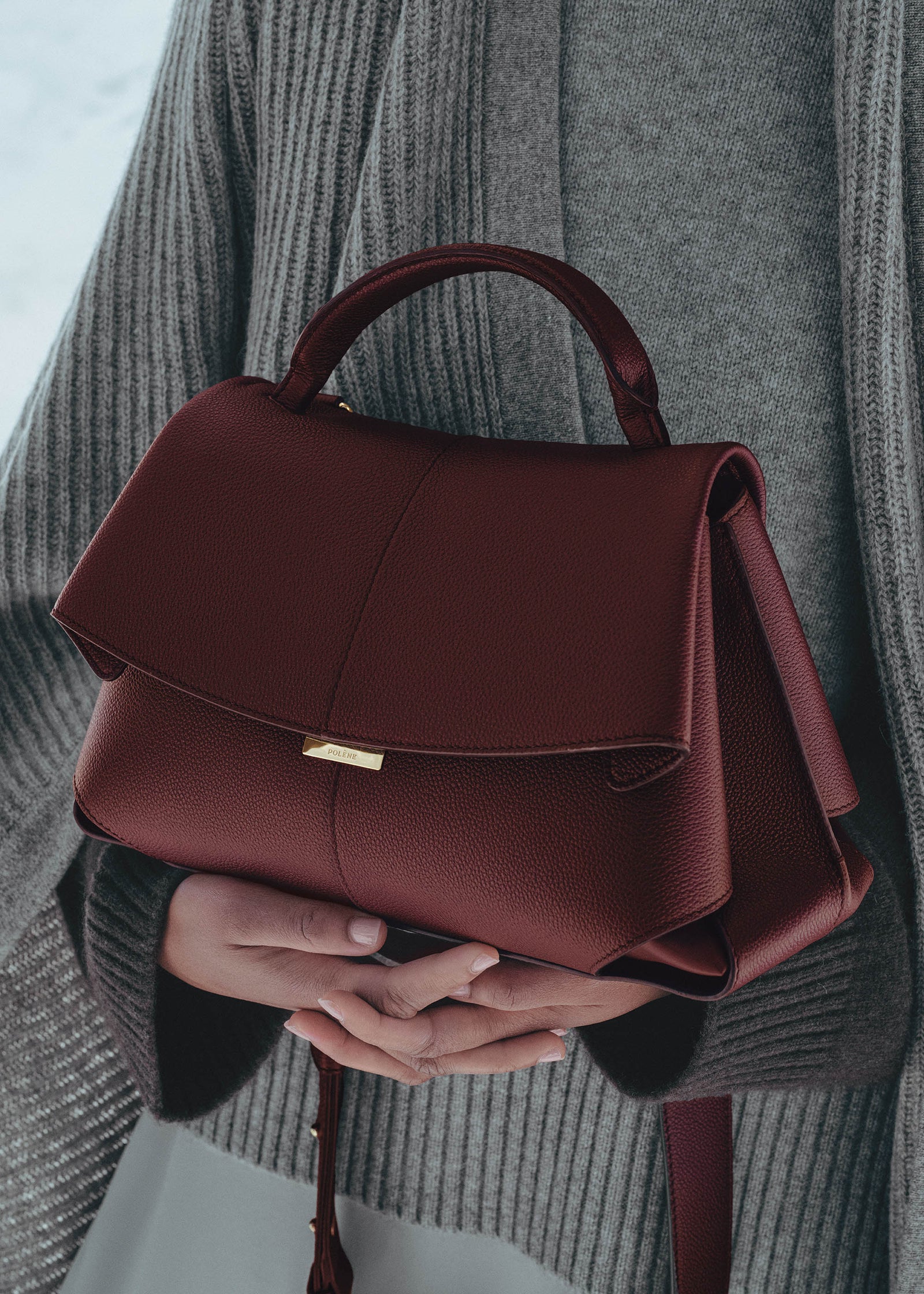 Polene Mokki Textured Black Cherry