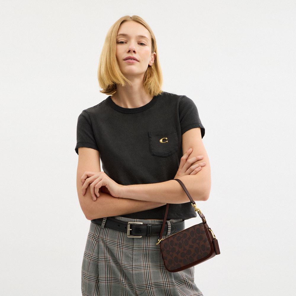 Coach Plaza Bag 18 In Signature Canvas Brass Maple