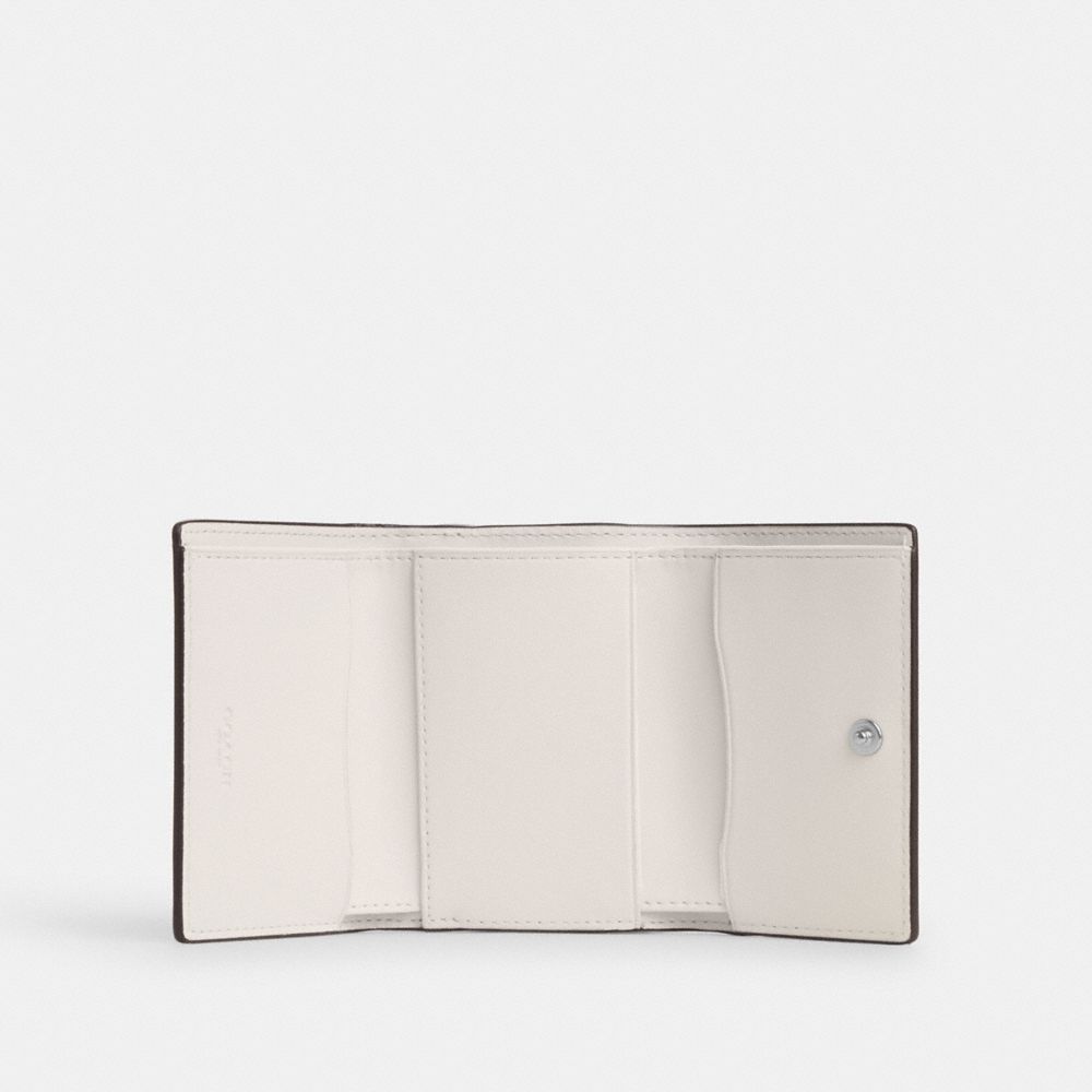 Coach Micro Wallet Silver Chalk
