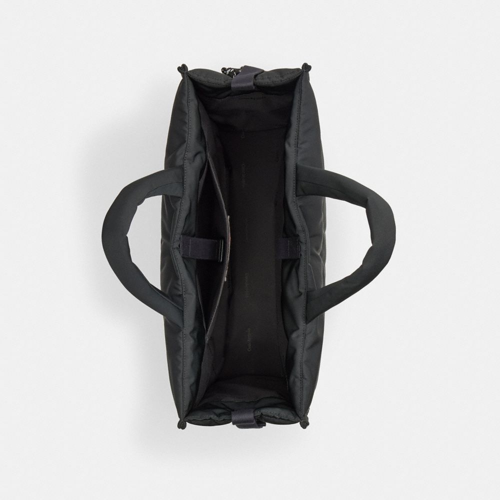 Coach Coachtopia Loop Tote With Wavy Quilting Black 2