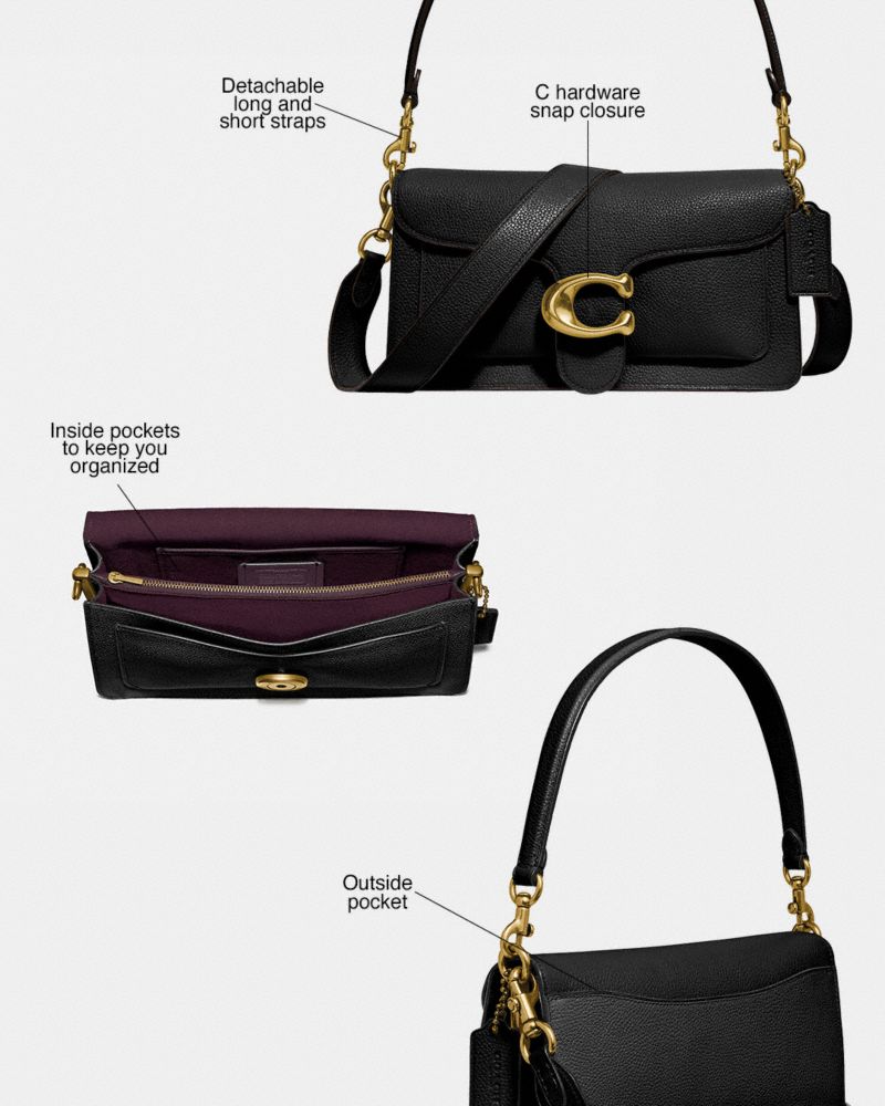 Coach Tabby Shoulder Bag 26 In Signature Canvas Brass Maple