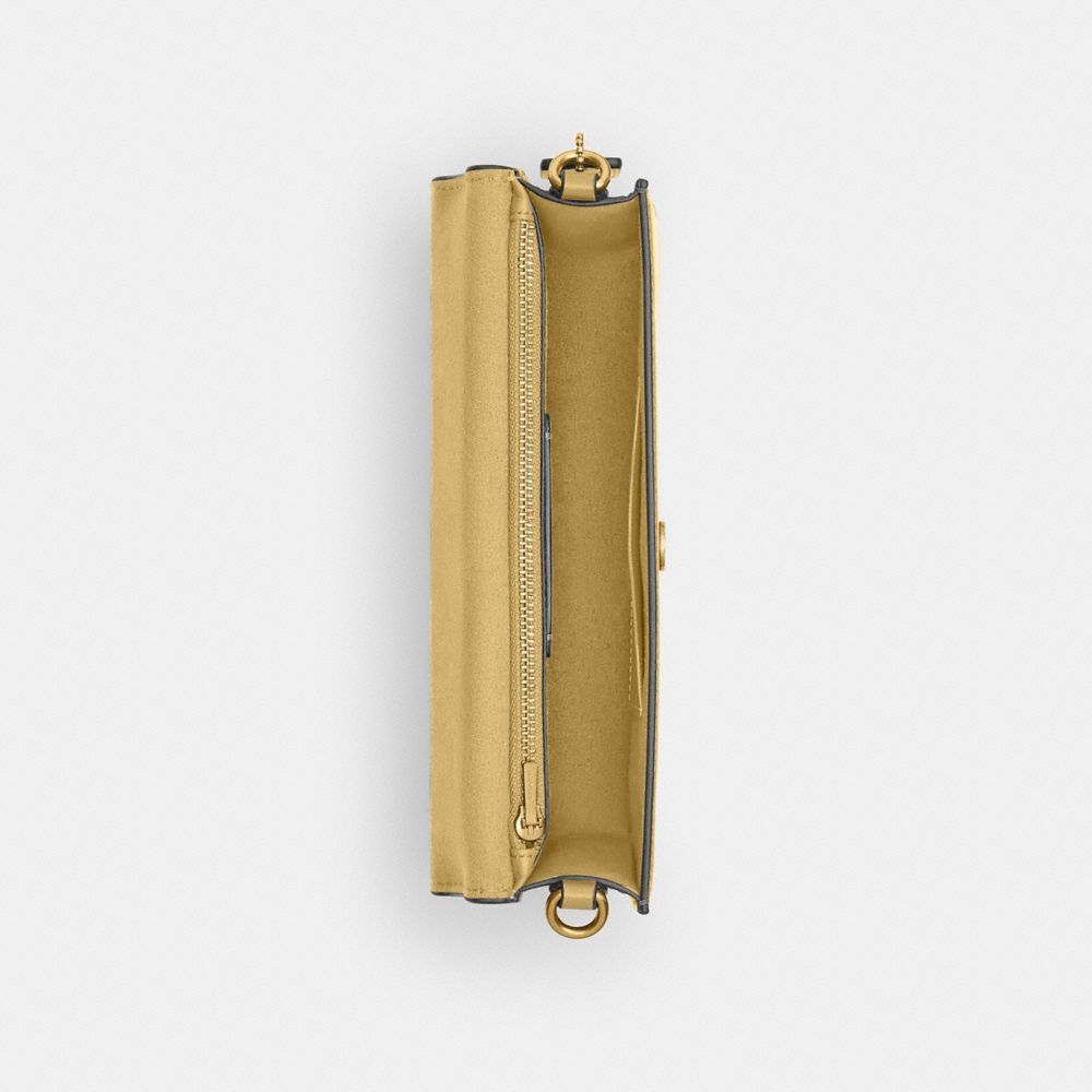Coach Elora Top Handle Crossbody Bag Brass Vanilla