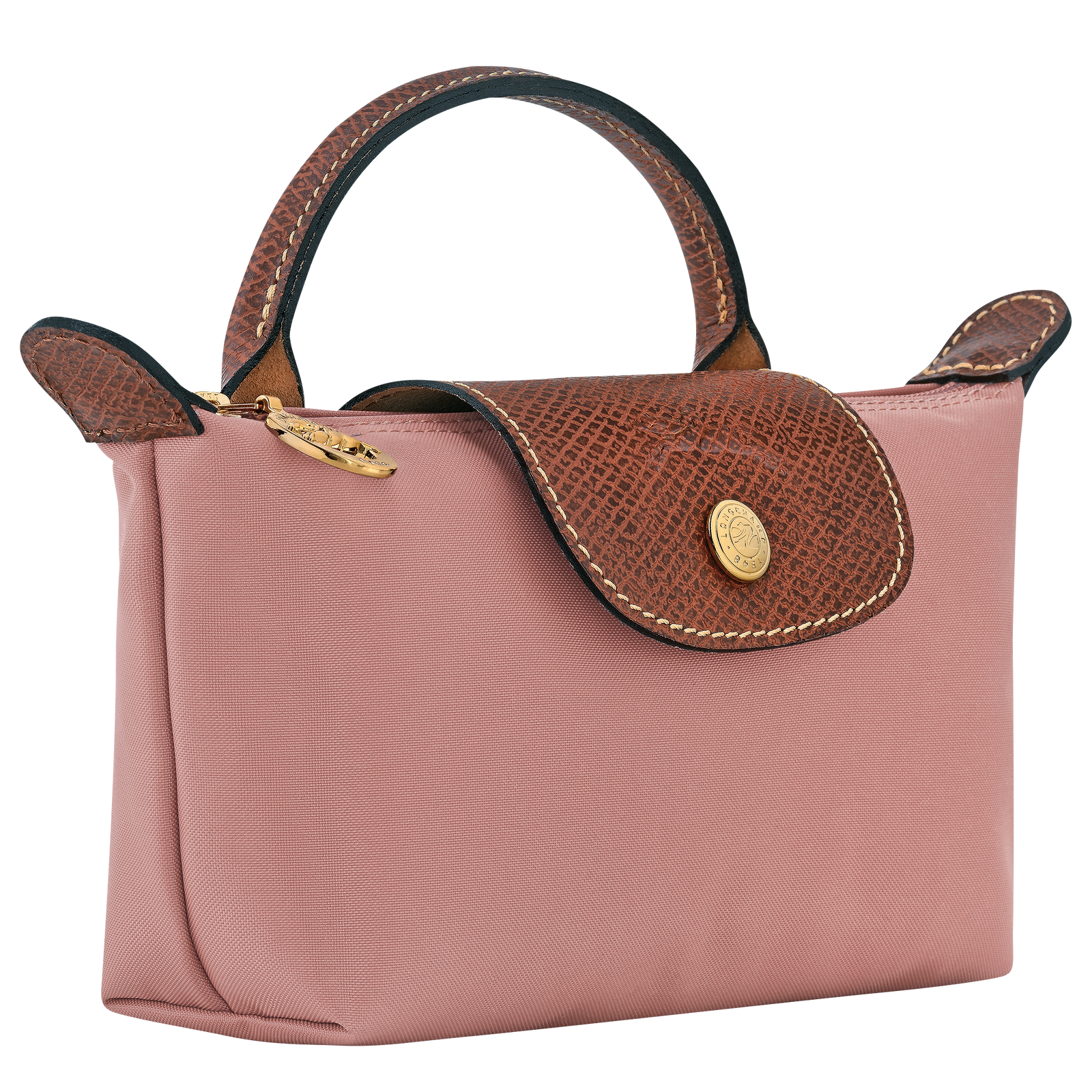Longchamp Le Pliage Original Pouch with handle Pink Tea