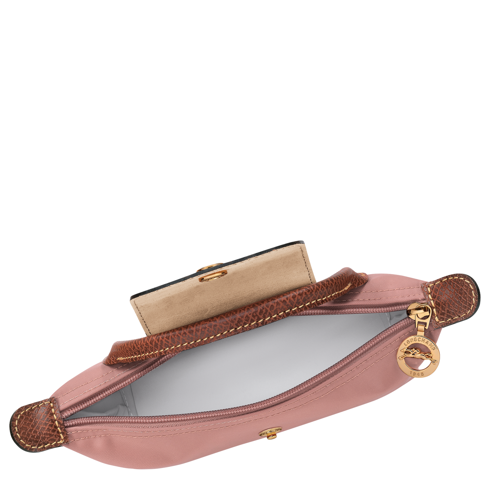 Longchamp Le Pliage Original Pouch with handle Pink Tea