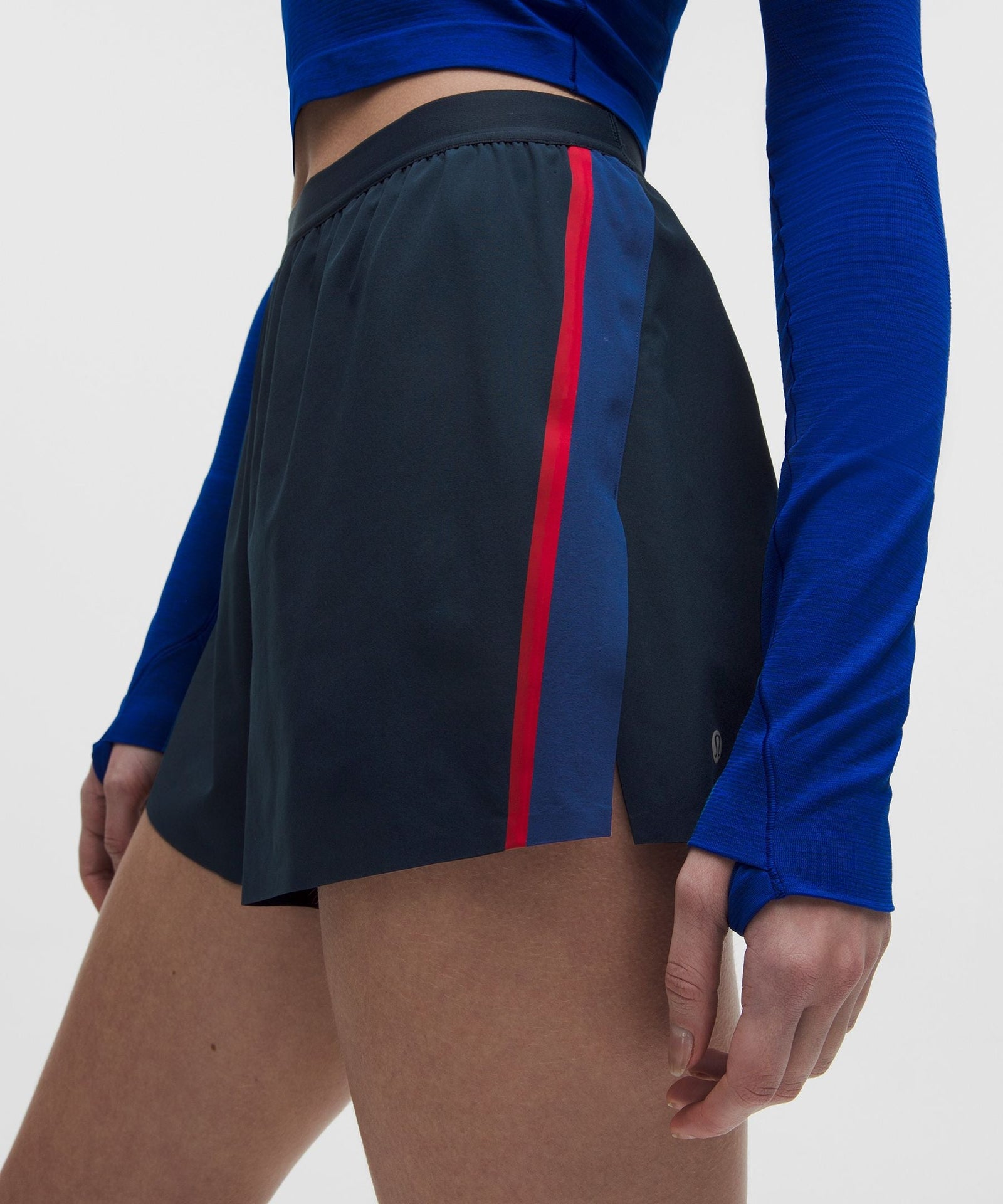 Lululemon Women's High-Rise Split Short 3" *Stripe