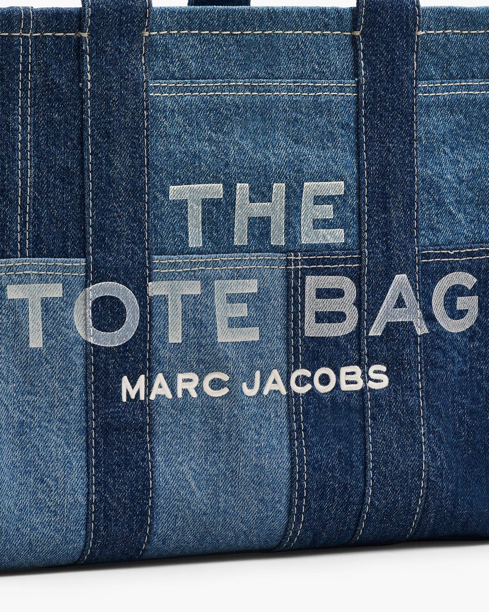 Marc Jacobs The Denim Medium Tote Bag Blue Denim