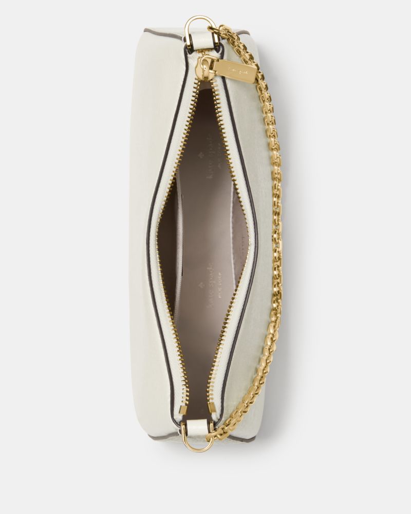 KateSpade Margot Textured Leather Shoulder Bag Meringue
