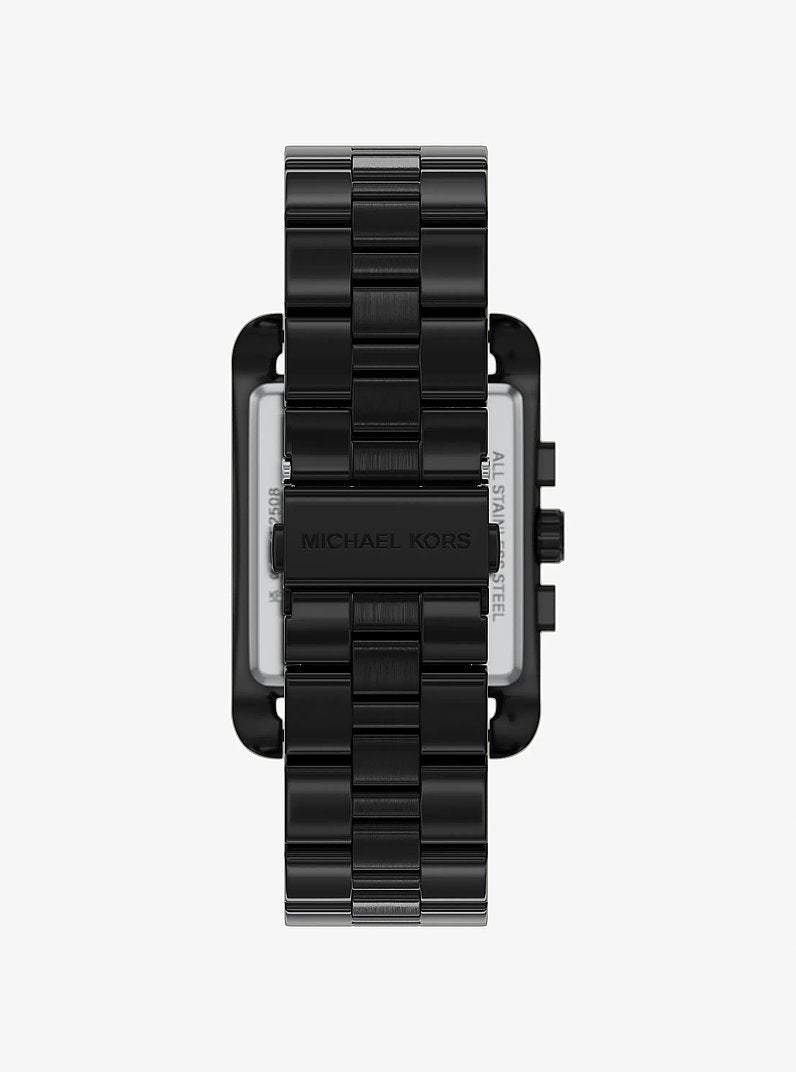 Michael Kors Oversized Monroe Black-Tone Watch Black