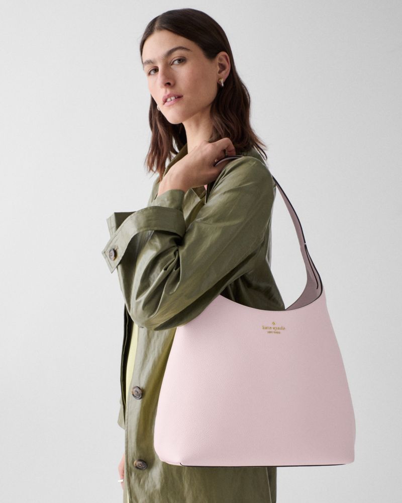 KateSpade 454 Large Shoulder Bag Shimmer Pink