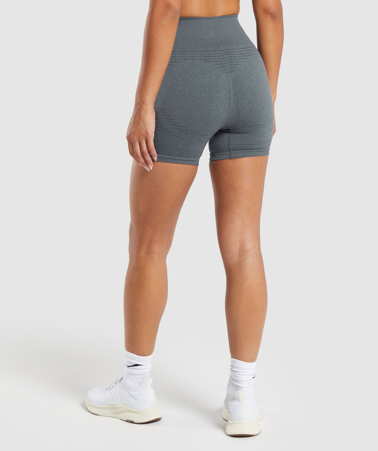 Women's Gymshark Vital Seamless Shorts Strong Grey Marl