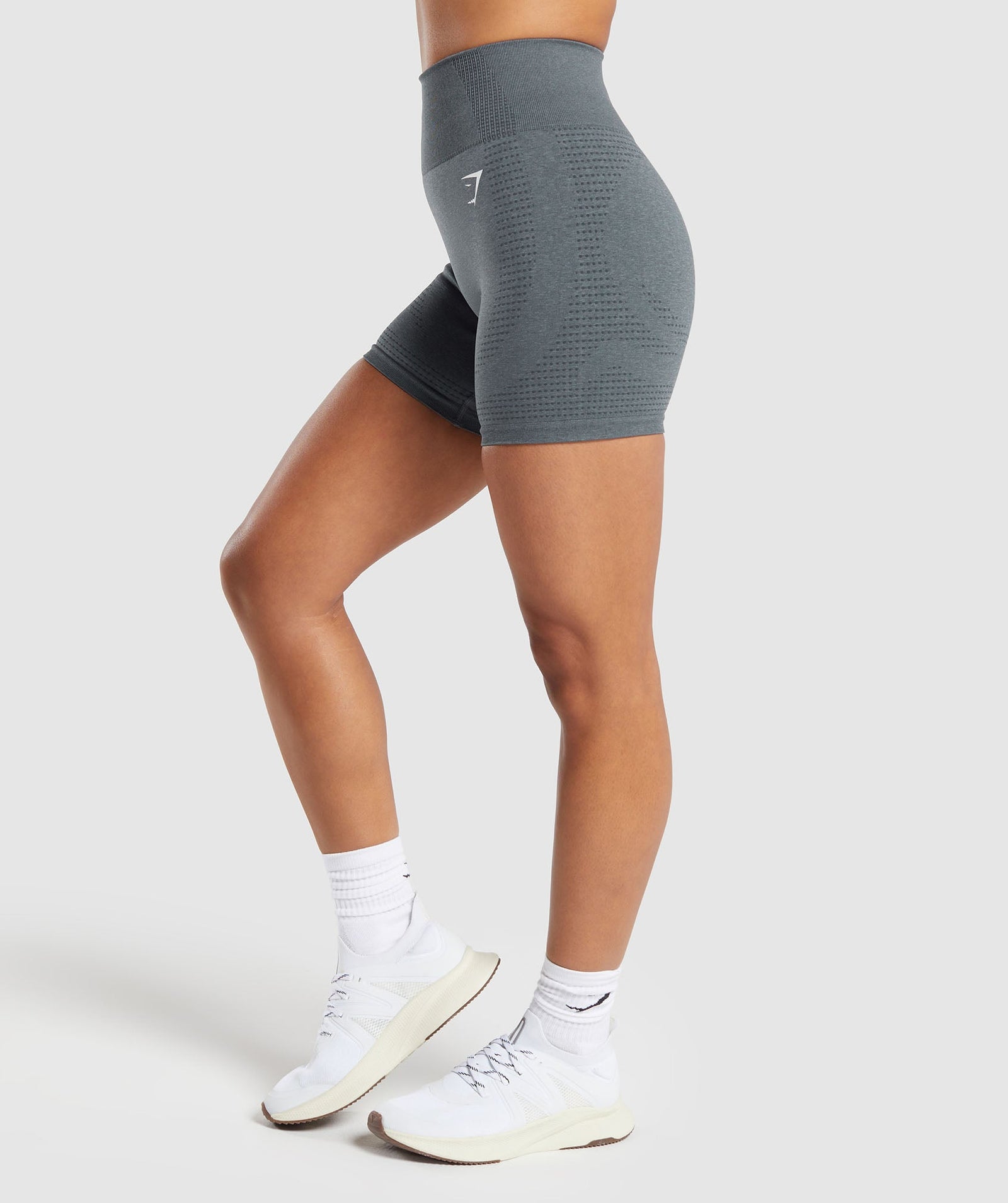 Women's Gymshark Vital Seamless Shorts Strong Grey Marl