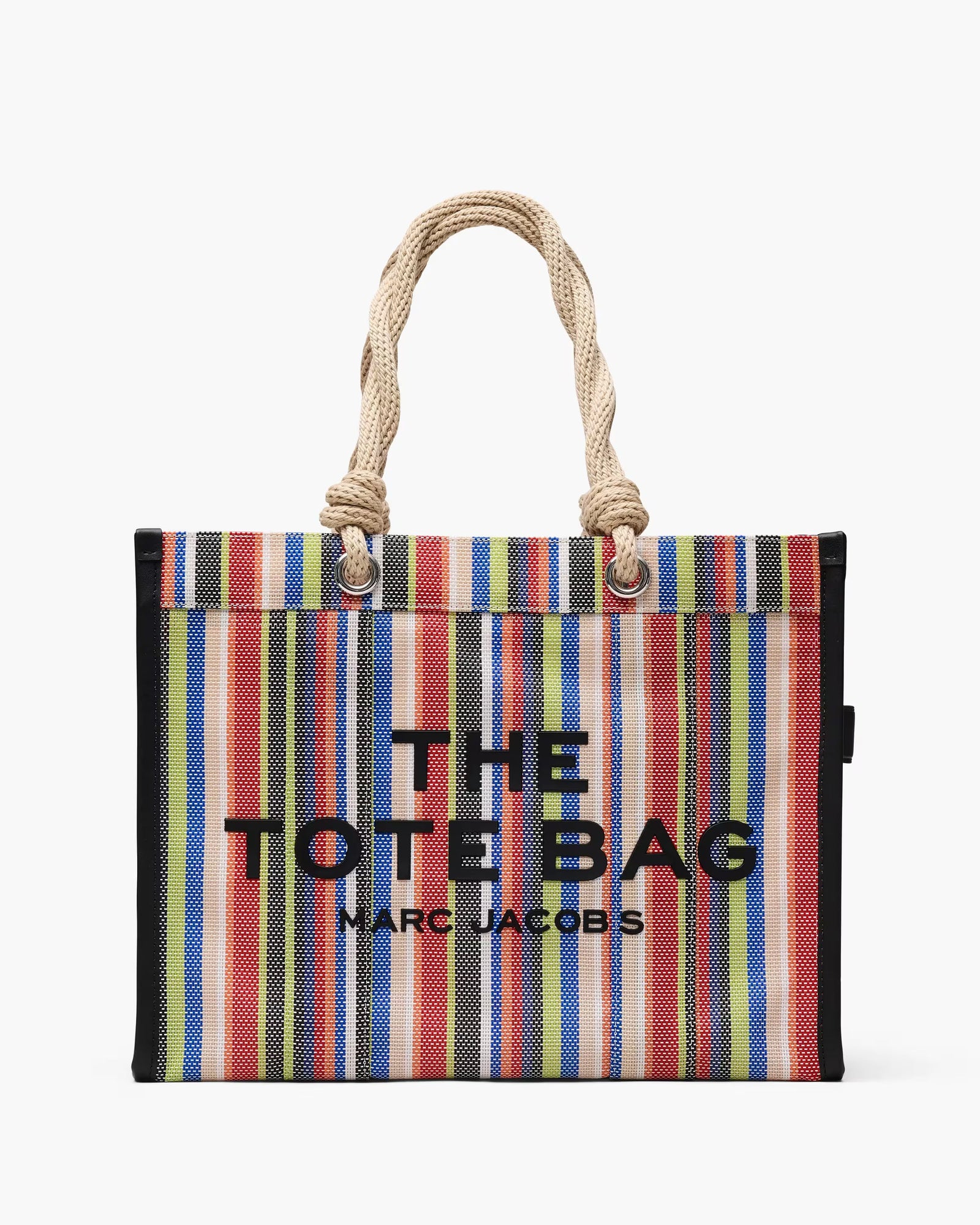 Marc Jacobs The Stripe Mesh Large Tote Bag Red Multi
