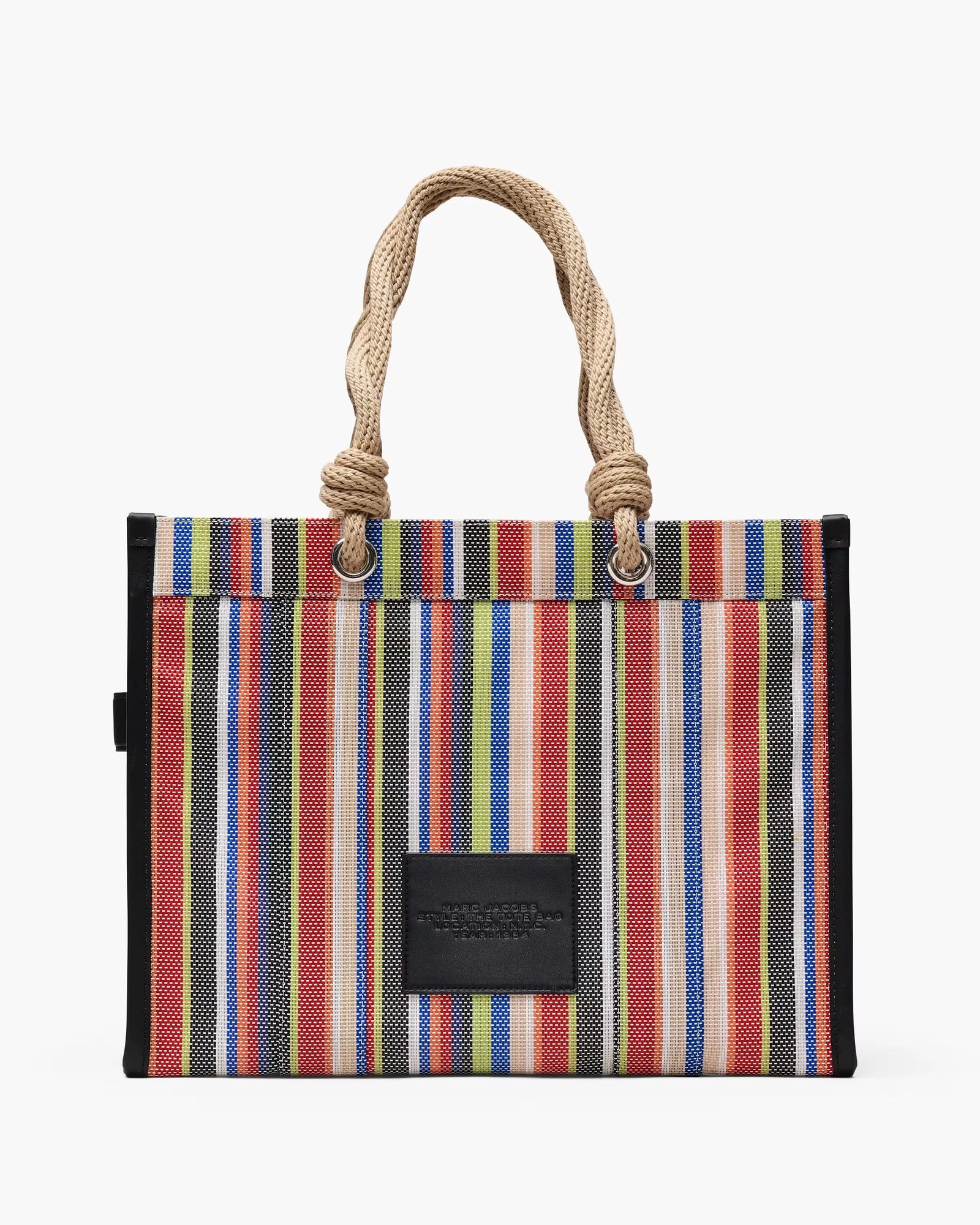 Marc Jacobs The Stripe Mesh Large Tote Bag Red Multi