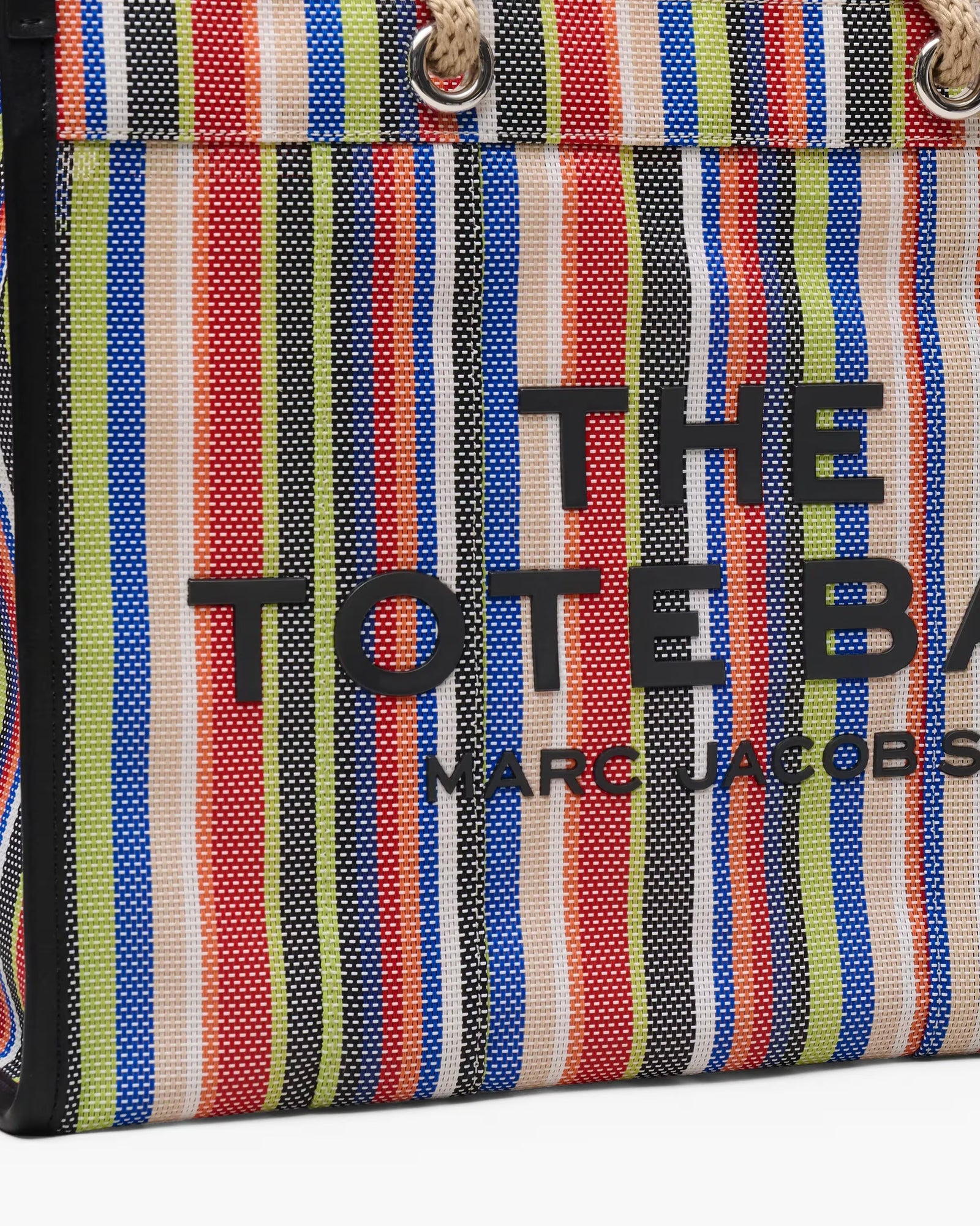 Marc Jacobs The Stripe Mesh Large Tote Bag Red Multi