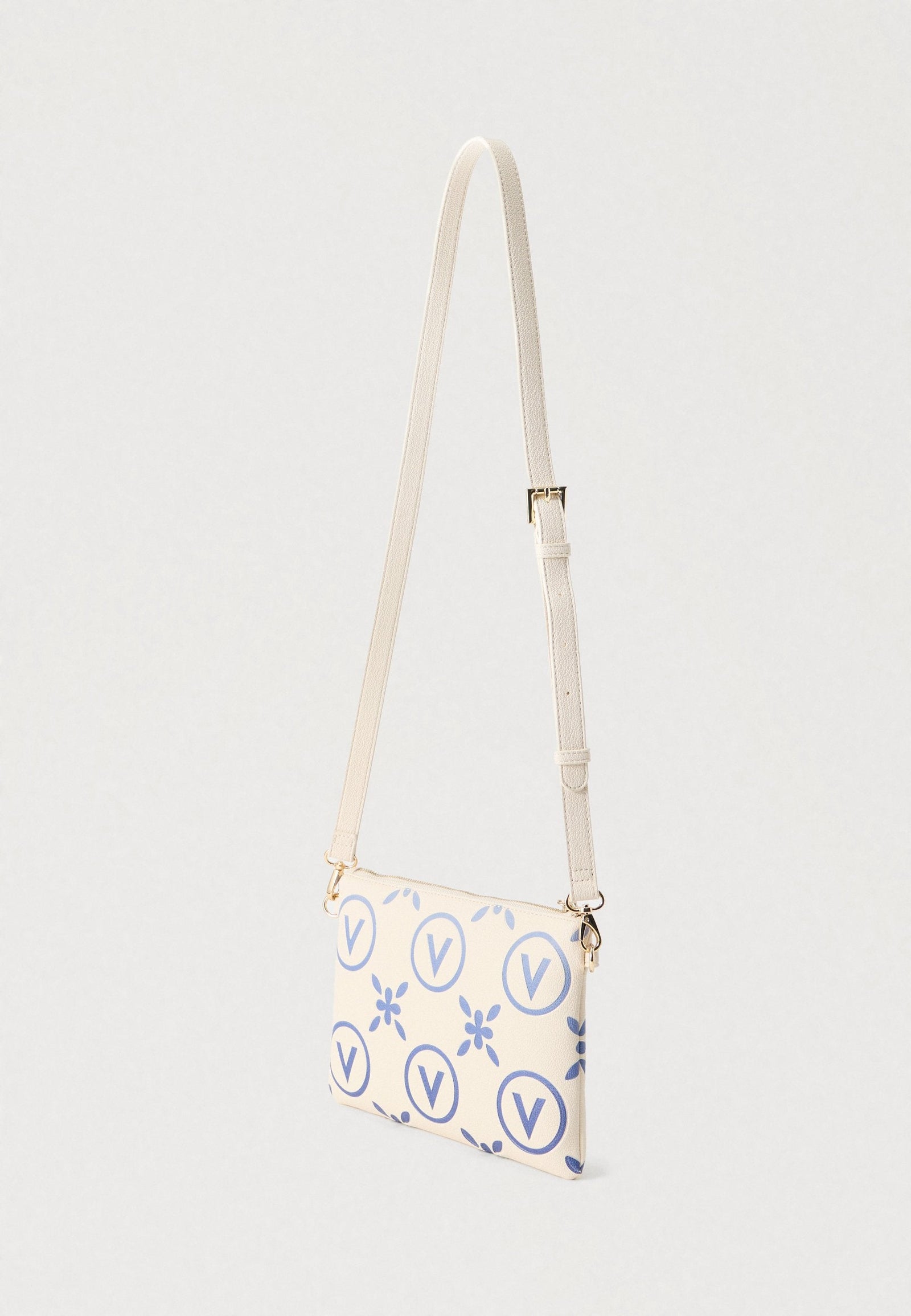 Valentino Bags Samba Re Print - Cross Body Bag - Ecru/Bluette