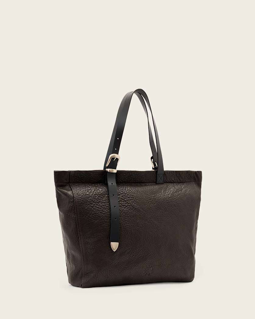AllSaints Haven Leather Tote Bag Women's Bitter Brown Women's