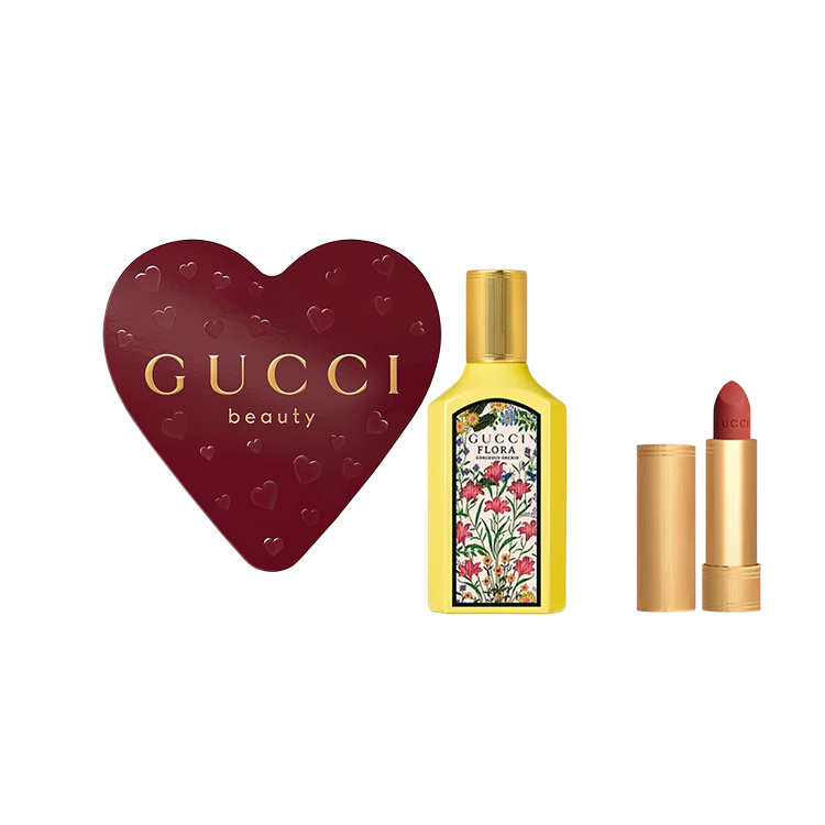 Gucci Dreamy Vanilla Orchid Mini Golden Tube Lipstick Makeup Perfume Set 2026 520 Box Limited Edition Eau De Parfum Edp