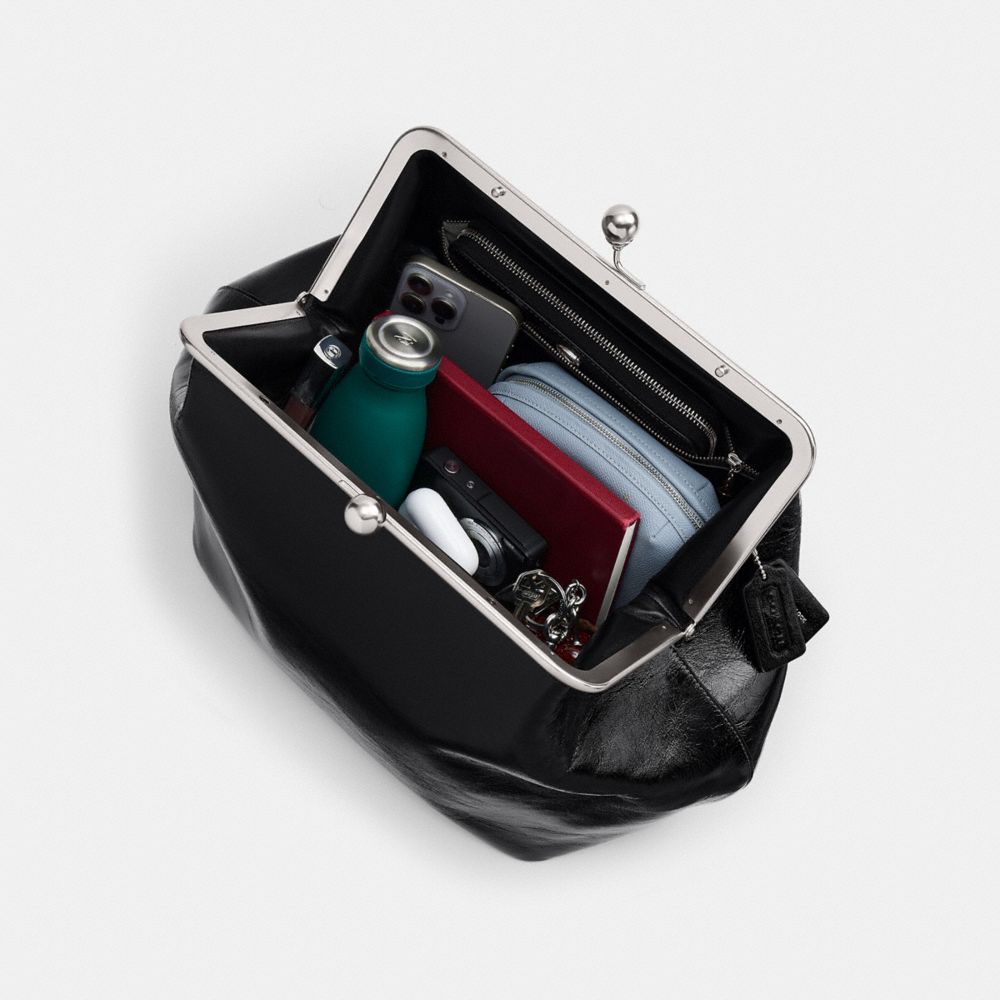 Large Kisslock Frame Bag