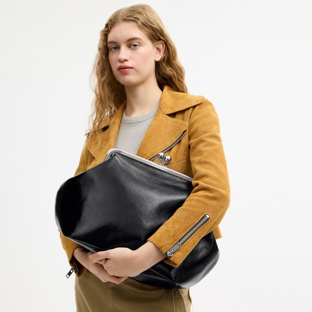Large Kisslock Frame Bag