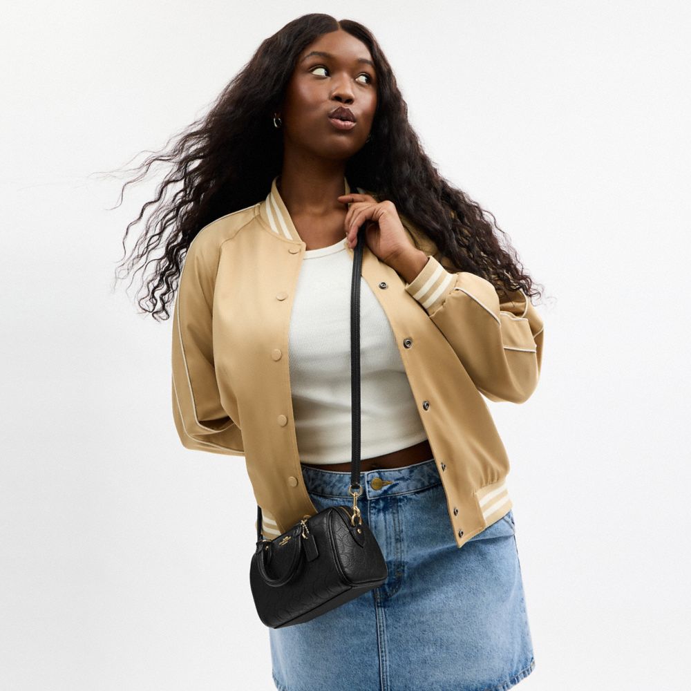 Mini Rowan Crossbody Bag In Signature Leather