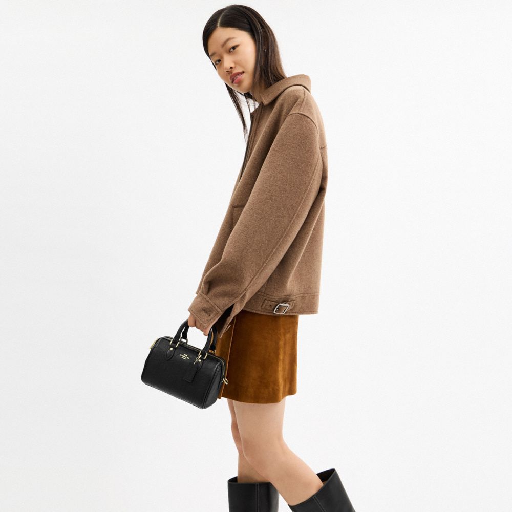 Mini Rowan Crossbody Bag In Signature Leather