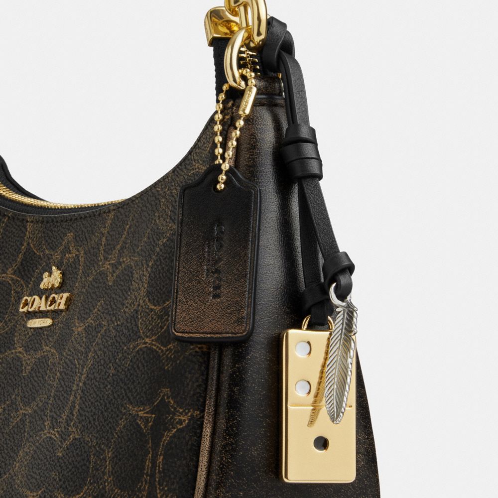 Teri Shoulder Bag In Loved Signature Canvas With Charms