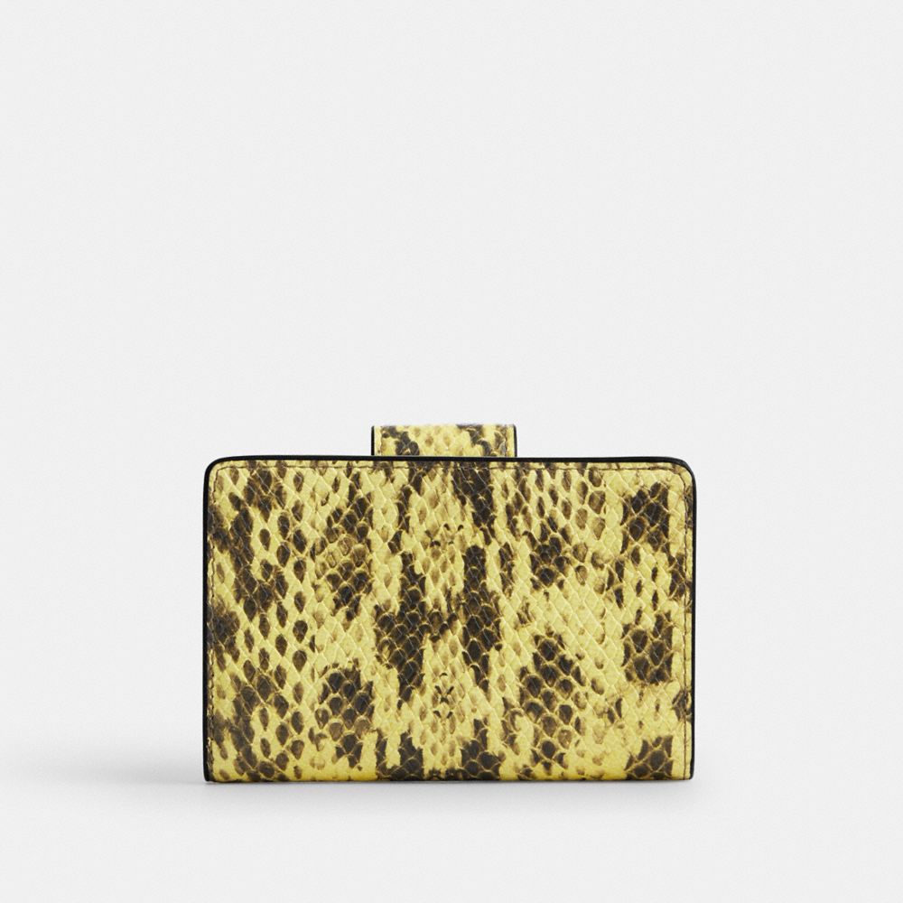 Coach Medium Corner Zip Wallet Gold Yellow