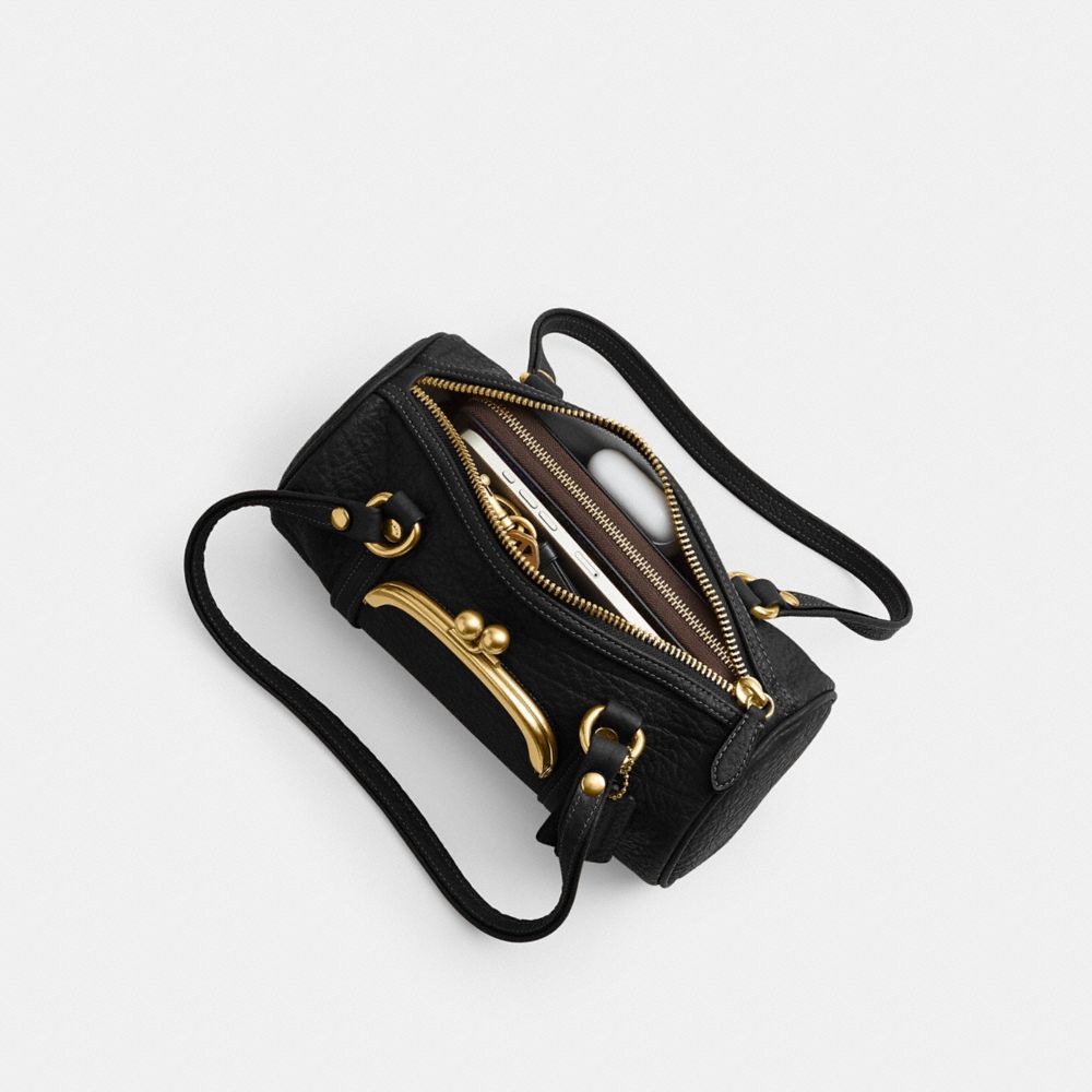 Kisslock Barrel Bag 28